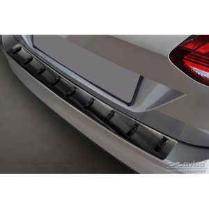Zwart RVS Bumper beschermer passend voor Volkswagen Golf VII Variant incl. Alltrack 2012-2017 'S AV254021
