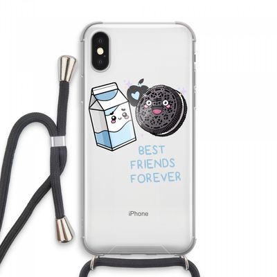 Best Friend Forever: iPhone XS Max Transparant Hoesje met koord