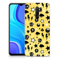 Silicone Back Case Xiaomi Redmi 9 Punk Geel - thumbnail