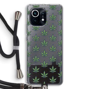 Weed: Xiaomi Mi 11 Transparant Hoesje met koord
