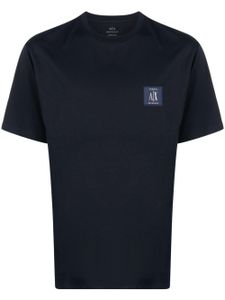 Armani Exchange t-shirt en coton à patch logo - Bleu