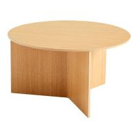 HAY Slit Table Wood Round XL Bijzettafel -  Ø 65 cm - Oak