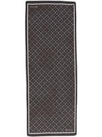 Jimmy Choo écharpe Doris à logo en jacquard - Noir