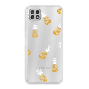 Ananasjes: Samsung Galaxy A22 4G Transparant Hoesje