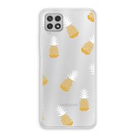 Ananasjes: Samsung Galaxy A22 4G Transparant Hoesje