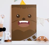Chewie karakter canvas schilderij