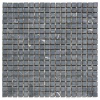 Tegelsample: The Mosaic Factory Natural Stone vierkante mozaïek tegels 30x30 nero anticato