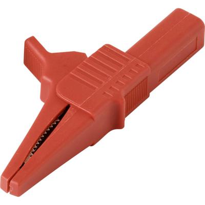 VOLTCRAFT MSK-125 Krokodillenklem Steekaansluiting 4 mm CAT II 300 V Rood