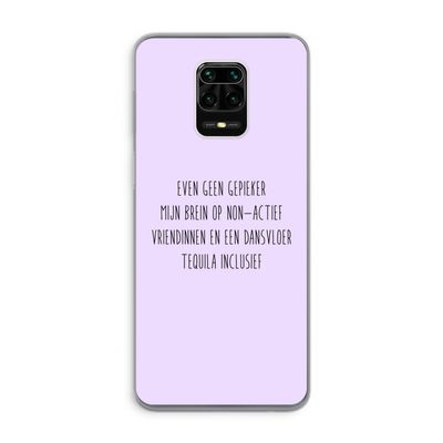 Tequila: Xiaomi Redmi Note 9 Pro Transparant Hoesje