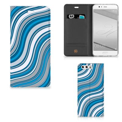 Huawei P10 Plus | Hoesje met Magneet | Waves Blue