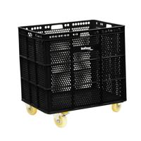 PU BASKET WITH WHEELS