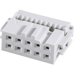 FCI 71600-106LF Pinconnector Rastermaat: 2.54 mm Totaal aantal polen: 6 Aantal rijen: 2 1 stuk(s)