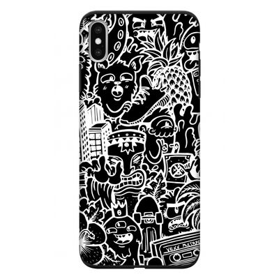 Vexx Black Mixtape: iPhone XS Max Tough Case
