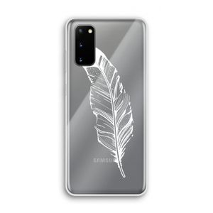 Pluim: Samsung Galaxy S20 Transparant Hoesje