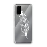 Pluim: Samsung Galaxy S20 Transparant Hoesje