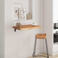Wandschap rechthoekig natuurlijke rand 50x40x3,8 cm acaciahout