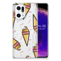 OPPO Find X5 Pro Siliconen Case Icecream - thumbnail