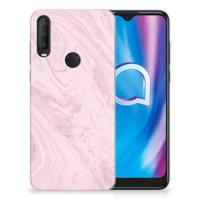 Alcatel 1S (2020) | TPU | Siliconen hoesje | Marble Pink - Origineel Cadeau Vriendin