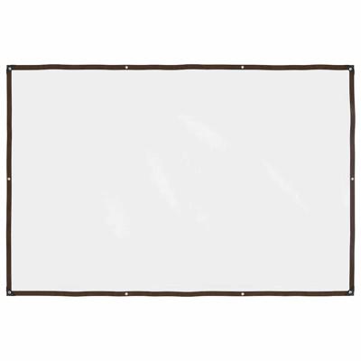 Doorzichtig zeildoek met zeilringen 2x3 m polyethyleen