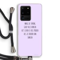 Sprong: Samsung Galaxy S20 Ultra Transparant Hoesje met koord