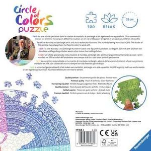 Ravensburger Puzzel 500 stukjes Round puzzle - Circle of colors - Mandala