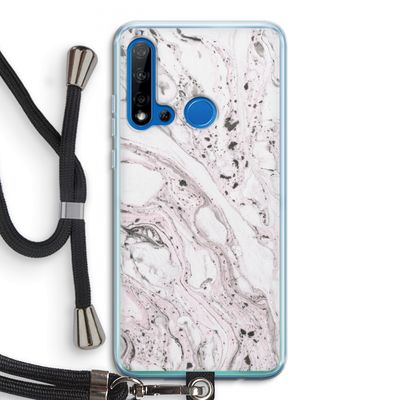 Mengelmoes: Huawei P20 Lite (2019) Transparant Hoesje met koord