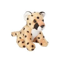 Pluche knuffel Cheetah/jachtluipaard van 13 cm - thumbnail