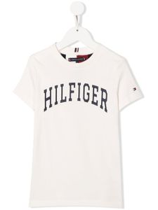 Tommy Hilfiger Junior t-shirt à logo Varsity brodé - Blanc