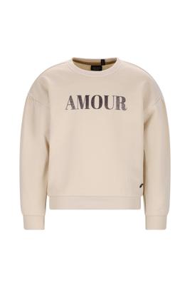 Like Flo winter sweater meisjes - beige - Danee - print