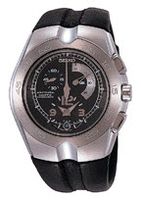 Horlogeband Seiko 7L22-0AJ0 / SNL031J1 / 4KT4JB Rubber Zwart 16mm - thumbnail