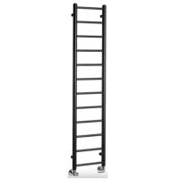 Handdoekradiator Sapho Dina Recht 30x138 cm Mat Zwart Sapho