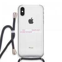 uw waarde daalt niet: iPhone XS Max Transparant Hoesje met koord
