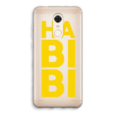 Habibi Blue: Xiaomi Redmi 5 Transparant Hoesje