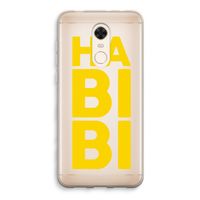 Habibi Blue: Xiaomi Redmi 5 Transparant Hoesje