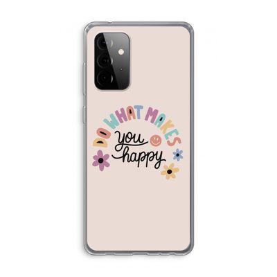 Happy days: Samsung Galaxy A72 Transparant Hoesje