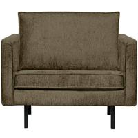 BePureHome Rodeo Fauteuil - Structure Velvet - Bonsai - 85x105x86