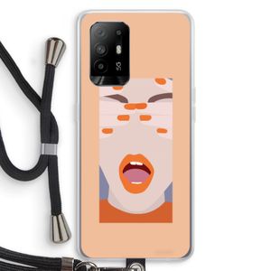 Surprise: Oppo A94 5G Transparant Hoesje met koord