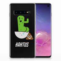 Samsung Galaxy S10 Telefoonhoesje met Naam Cactus Poo