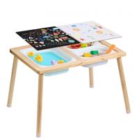 VEVOR Sensory Sand Speeltafel Activiteitentafel met 3 opbergcontainers