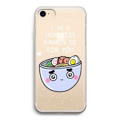 I'm A Hopeless Ramen-Tic For You: iPhone 7 Transparant Hoesje