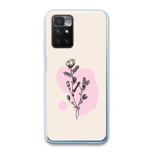 Roses are red: Xiaomi Redmi 10 Transparant Hoesje