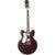 Epiphone Noel Gallagher Riviera LH Dark Wine Red linkshandige semi-akoestische gitaar met koffer