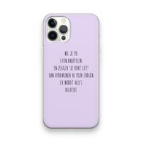 Relatief: iPhone 12 Pro Transparant Hoesje