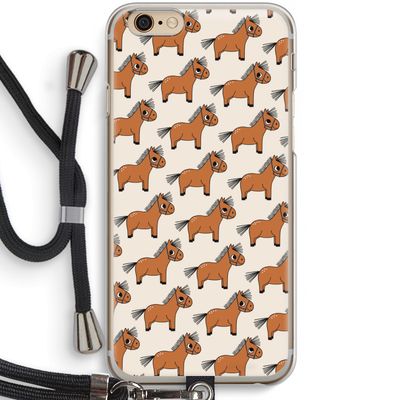 Pony: iPhone 6 / 6S Transparant Hoesje met koord