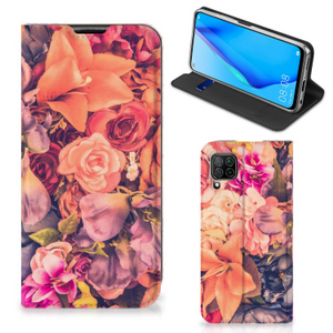 Huawei P40 Lite Smart Cover Bosje Bloemen