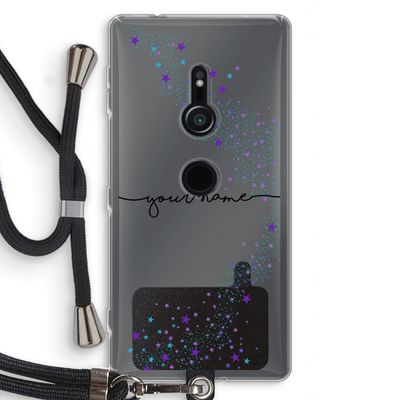 Sterren: Sony Xperia XZ2 Transparant Hoesje met koord