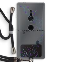 Sterren: Sony Xperia XZ2 Transparant Hoesje met koord