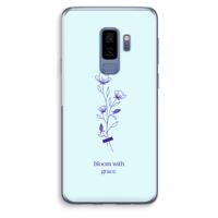 Bloom with grace: Samsung Galaxy S9 Plus Transparant Hoesje - thumbnail