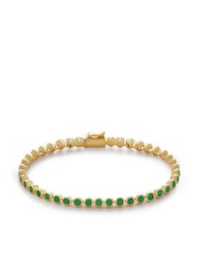 Monica Vinader bracelet Essential à pierres en onyx vert