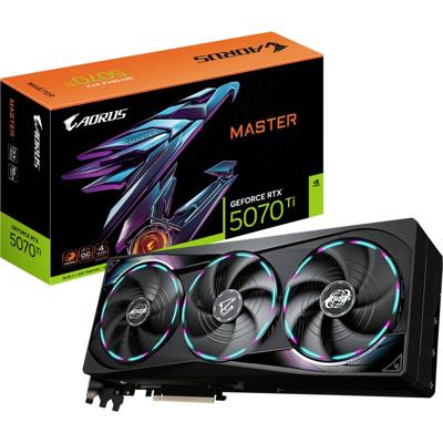 Gigabyte Nvidia RTX 5070 Ti Videokaart AORUS GeForce RTX™ 5070 Ti MASTER 16G 16 GB GDDR7-RAM PCIe x16 PCIe 5.0 x16